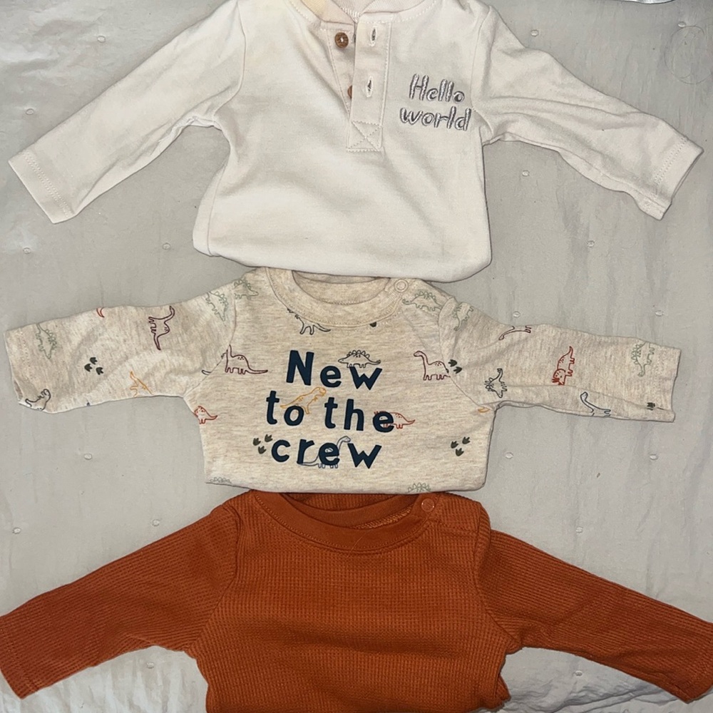 Boys long sleeve onesie